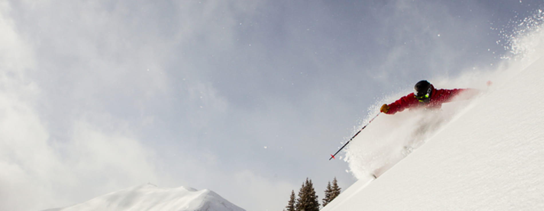 Skier in Powder - Large | Limelight Hotels | Aspen