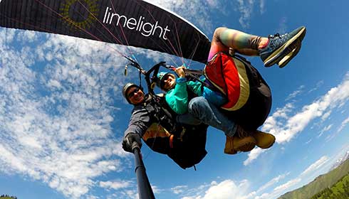 Limelight Ketchum paragliding