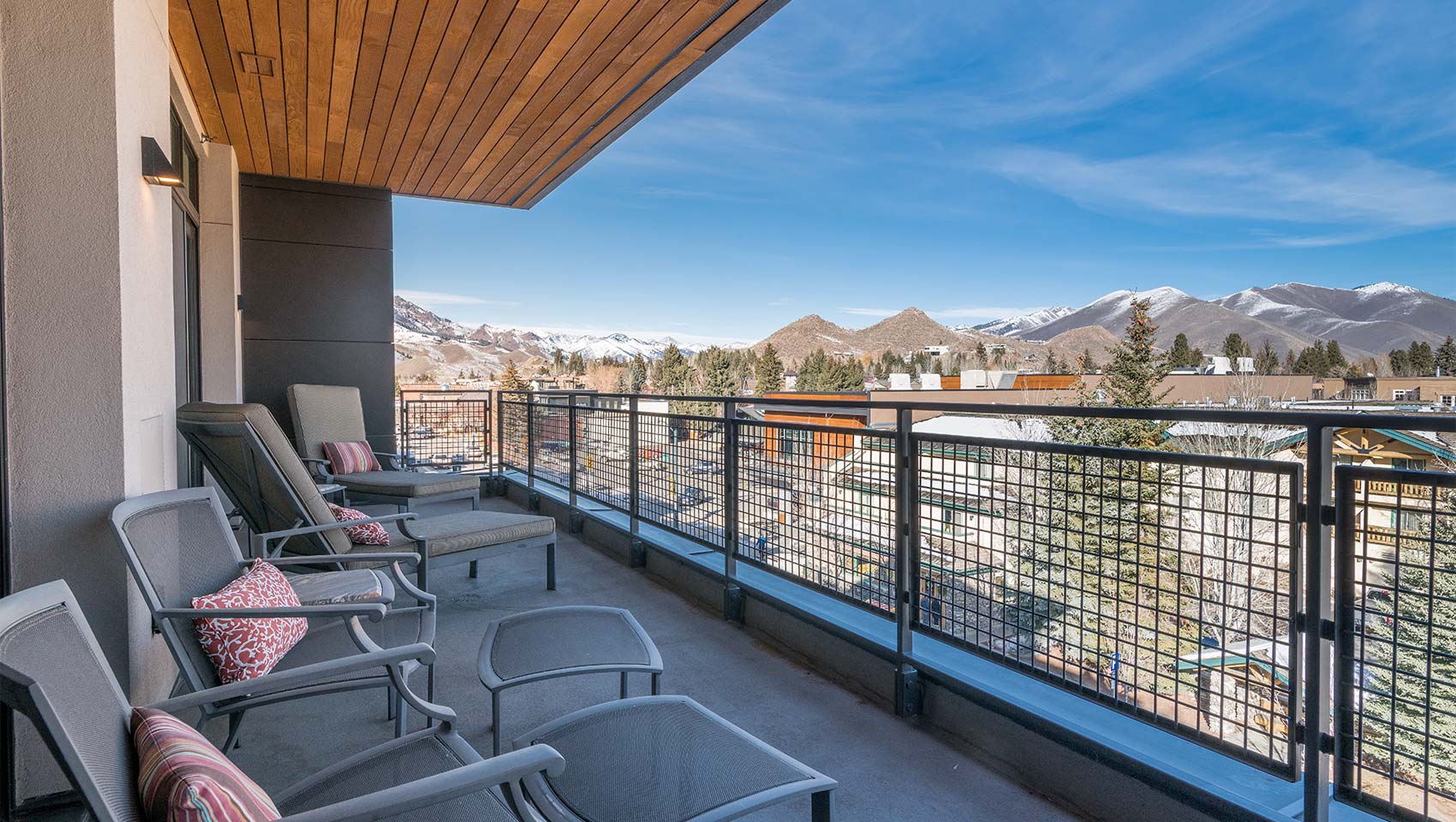 Four bedroom residence terrace at Limelight Ketchum
