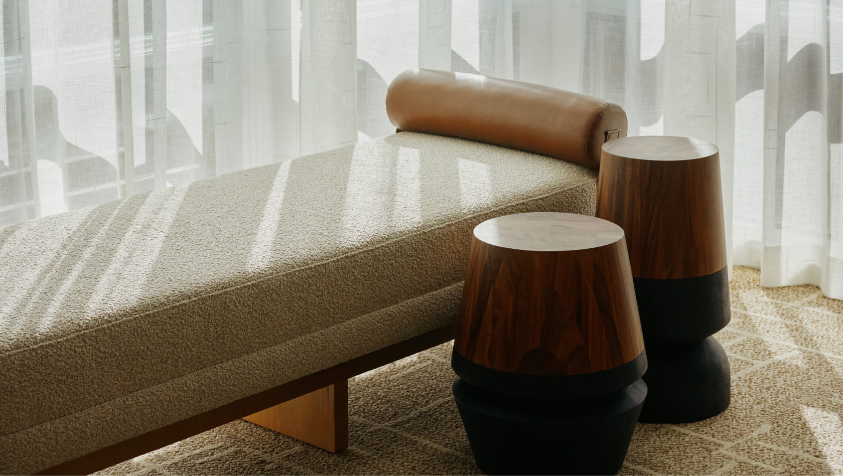 chaise lounge in suite