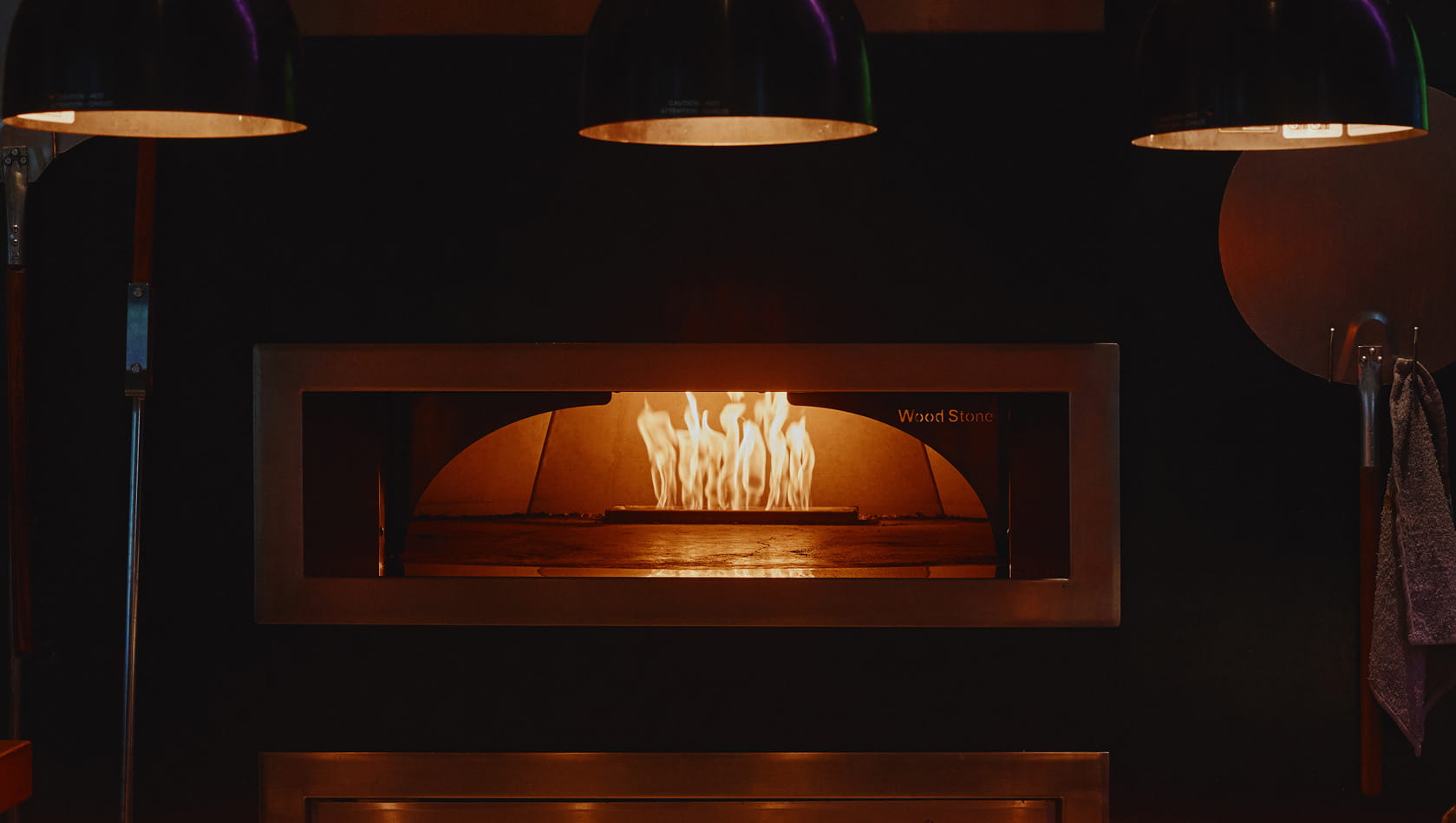 pizza fire oven in the lounge