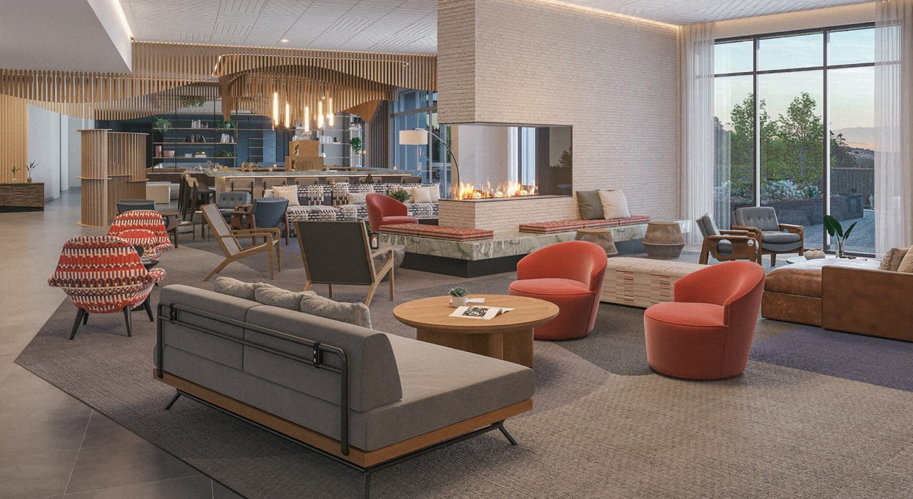 lounge seating at Limelight Mammoth