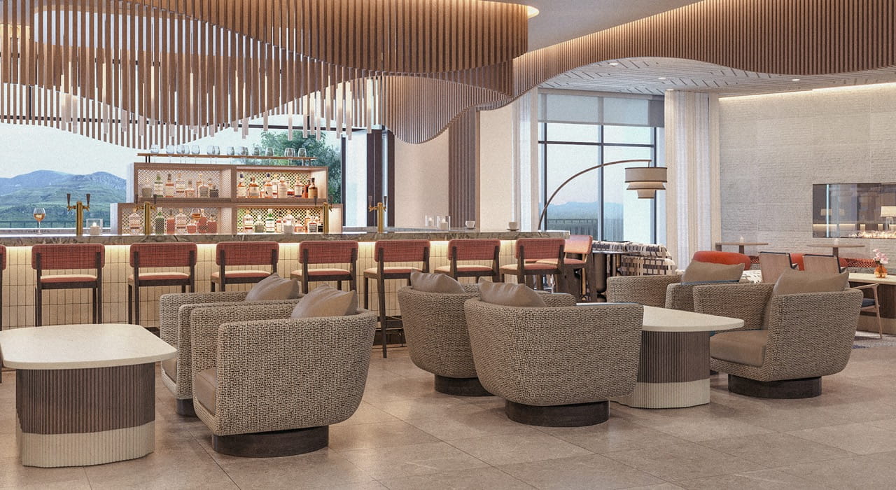 seating in bar area of the lounge