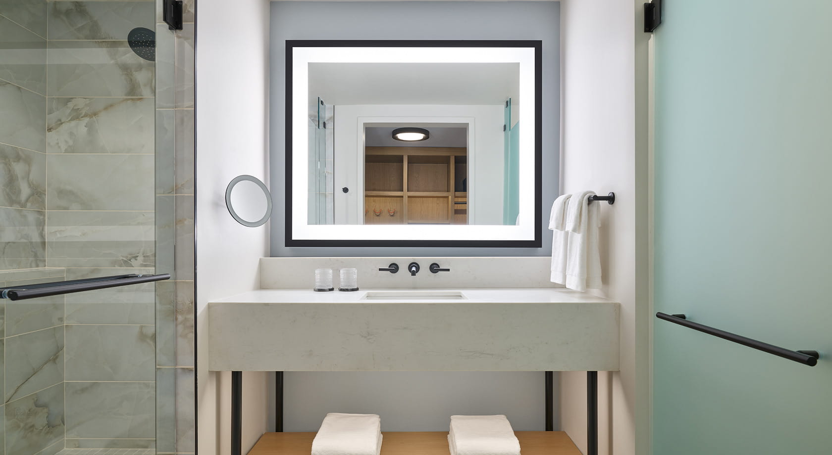 bathroom vanity in guest rooms