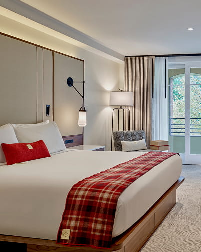 bed in limelight aspen room