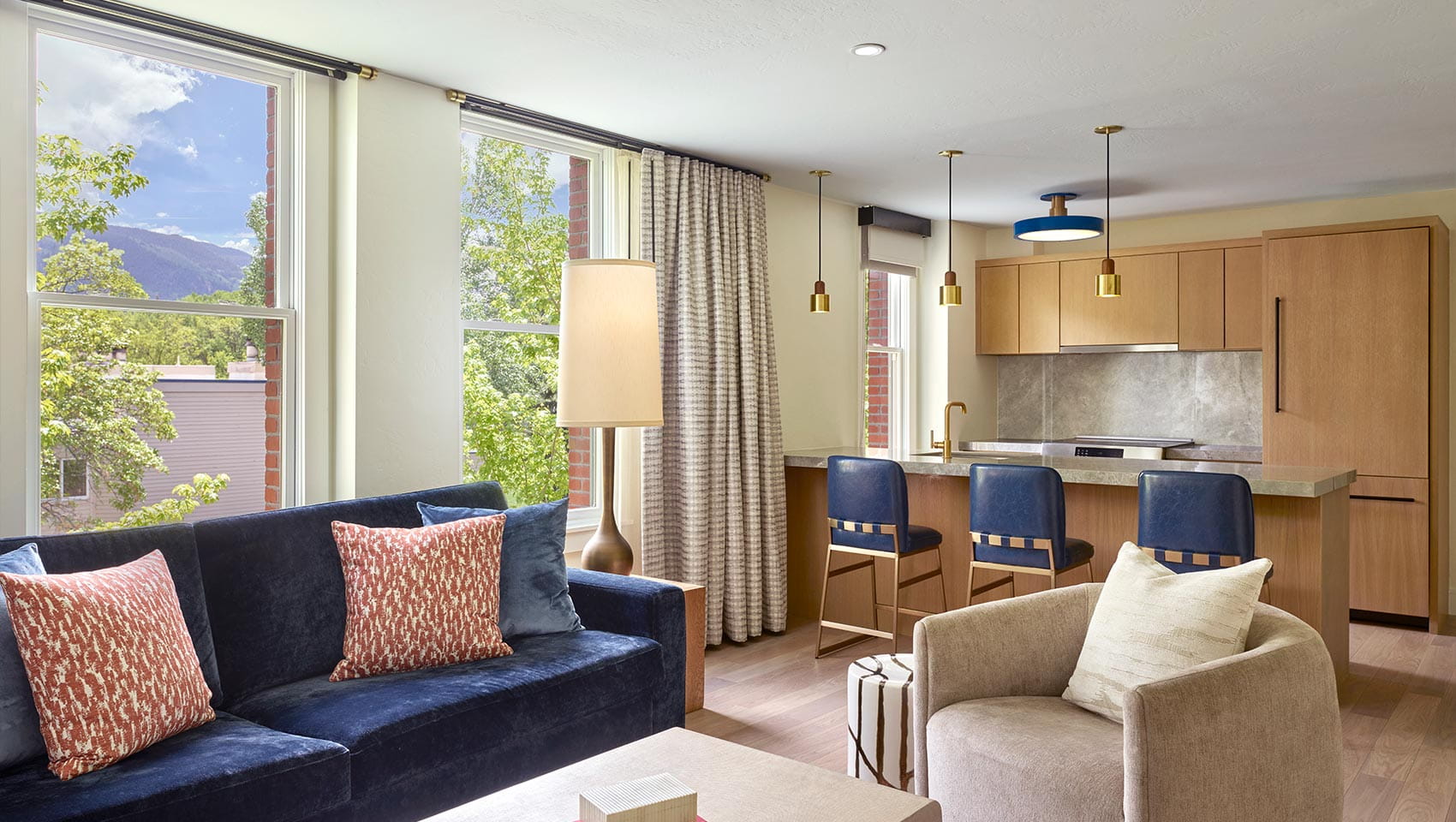 Living area in Cathedral Suite in Aspen