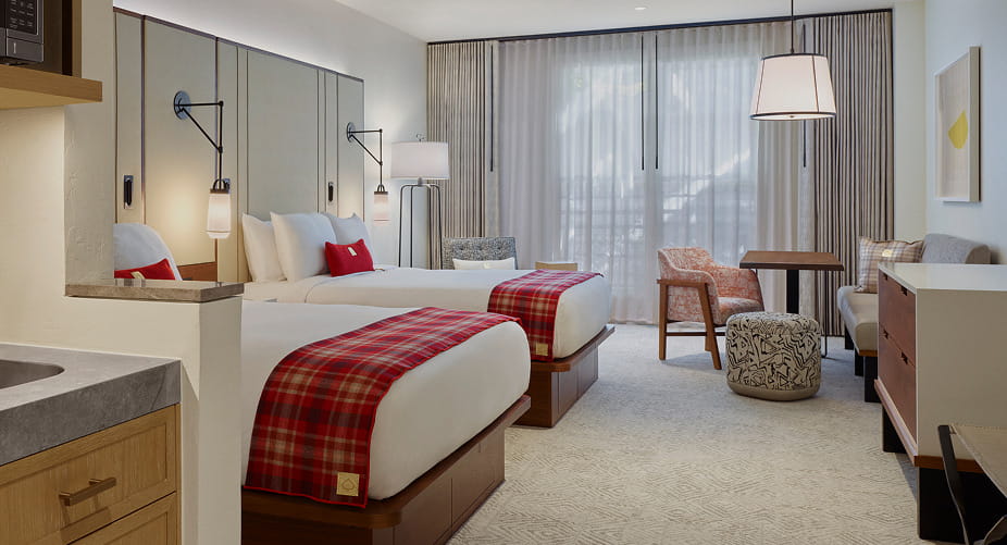 beds in guest room
