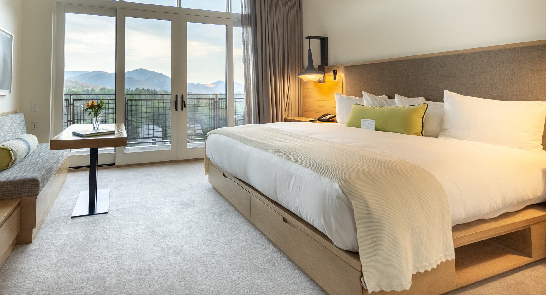 bed in guestroom