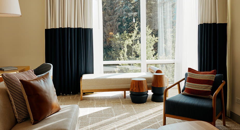 chairs in guest room