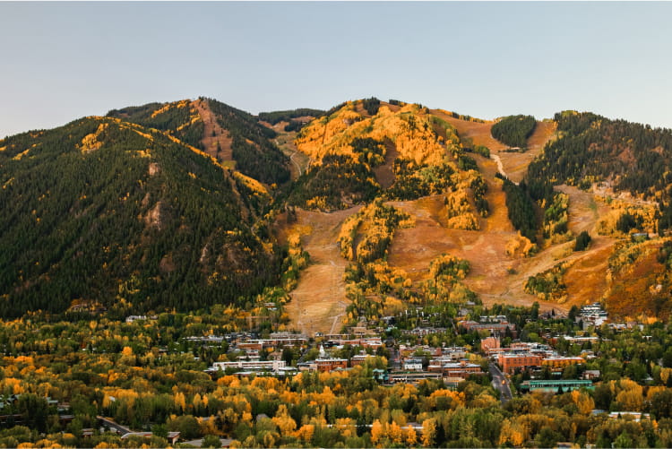 aspen mountain during fall