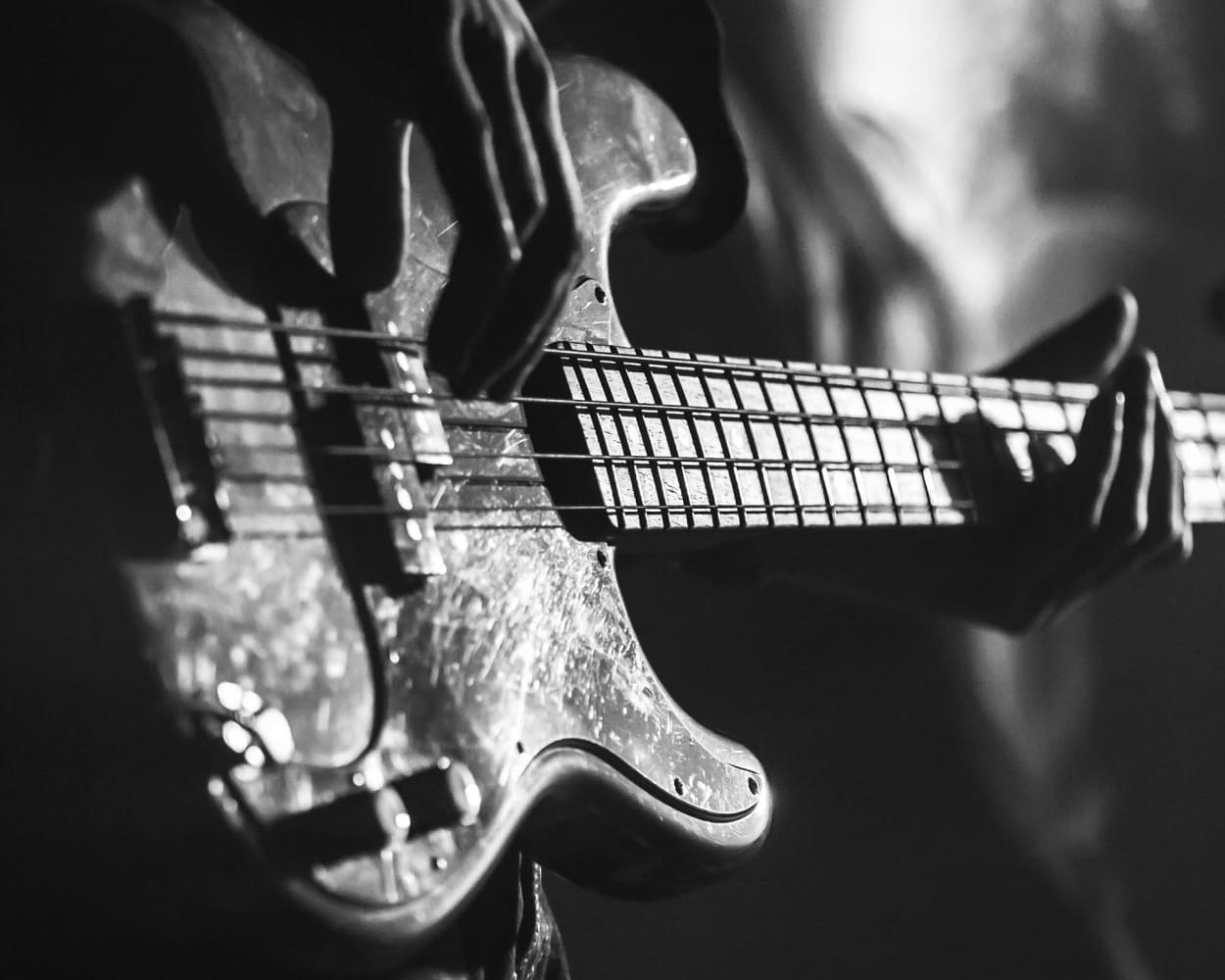 man playing guitar