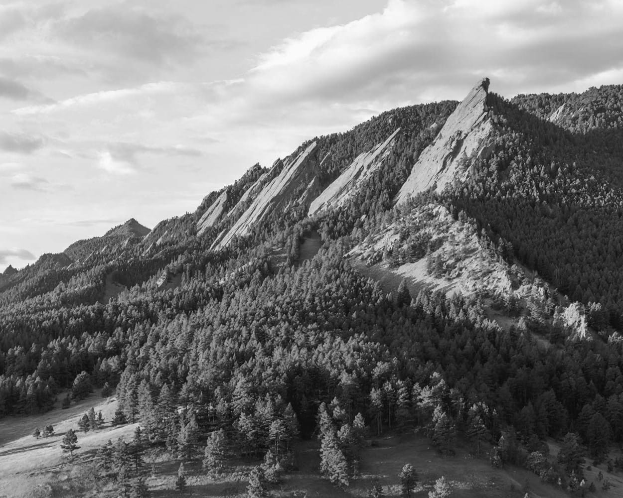aerial view of flatirons