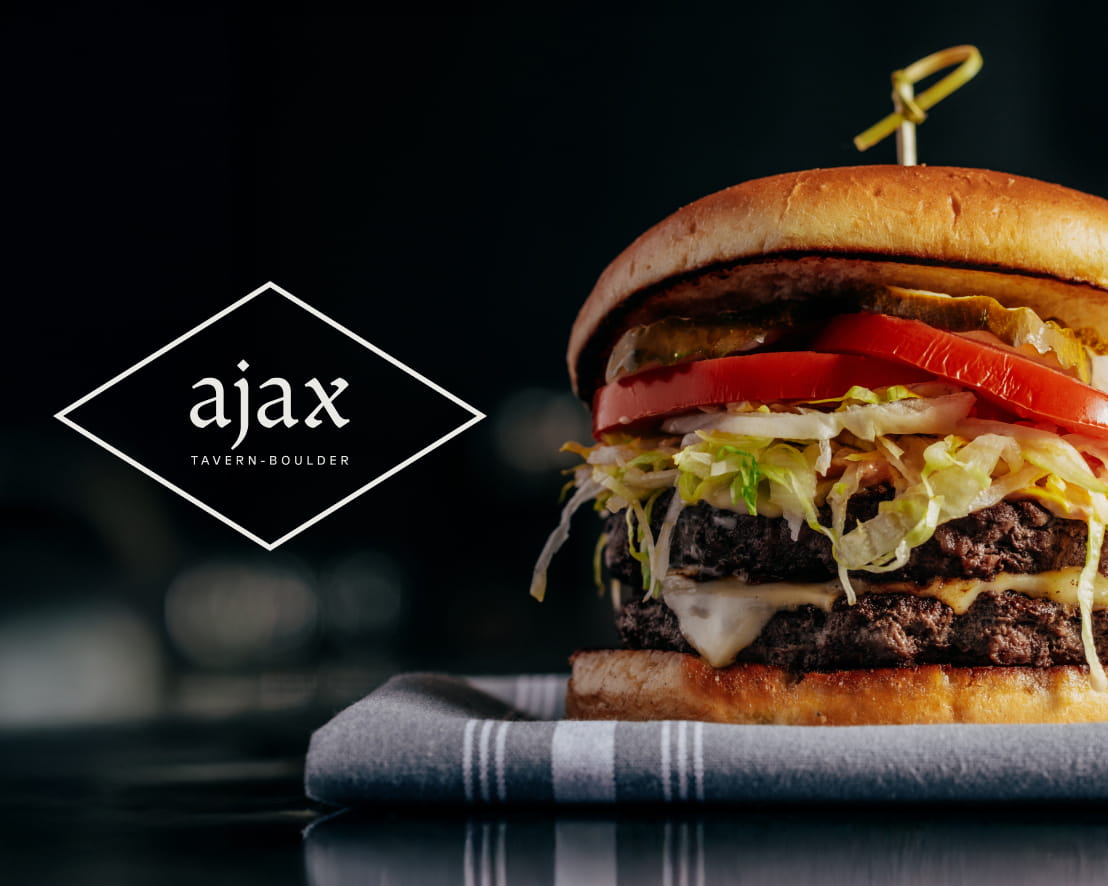 ajax burger with logo