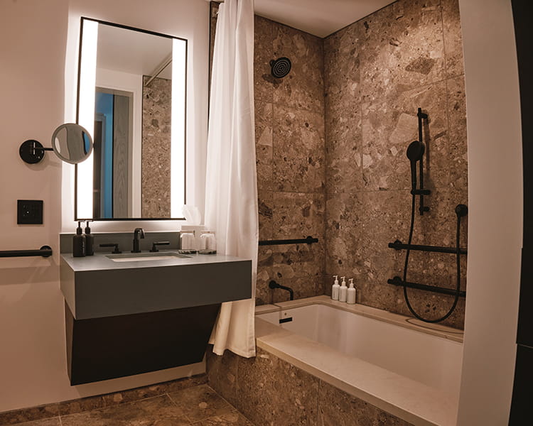 ada bathroom in guest room