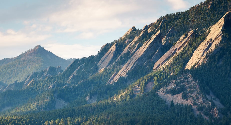 aerial view of flatirons