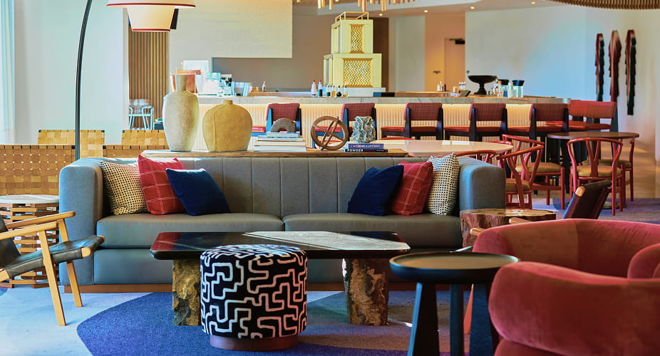 seating area in the lounge