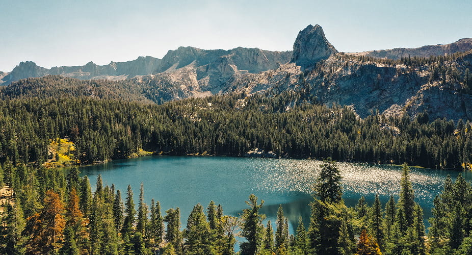alpine lake in the sierras