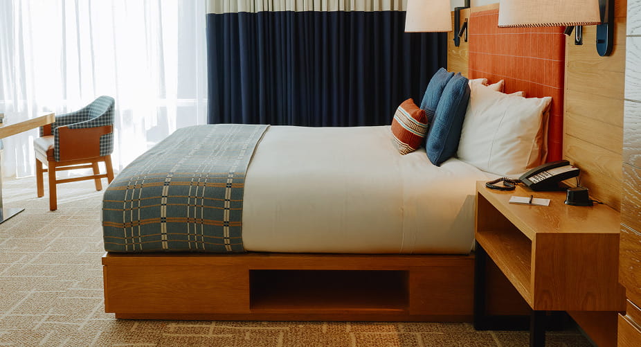 bed in guestroom