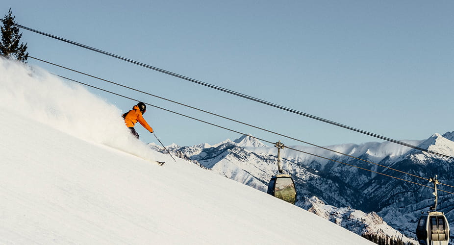 skier on mountain