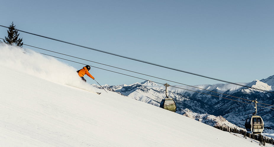 skier on mountain