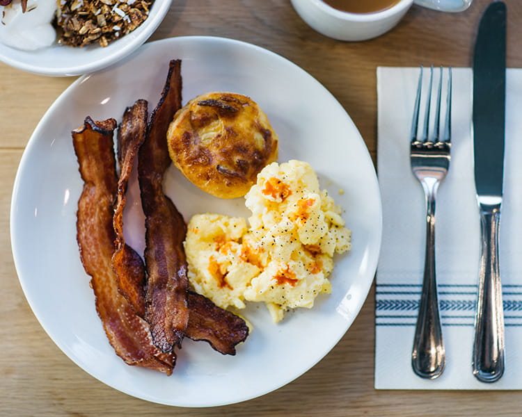 breakfast food on table