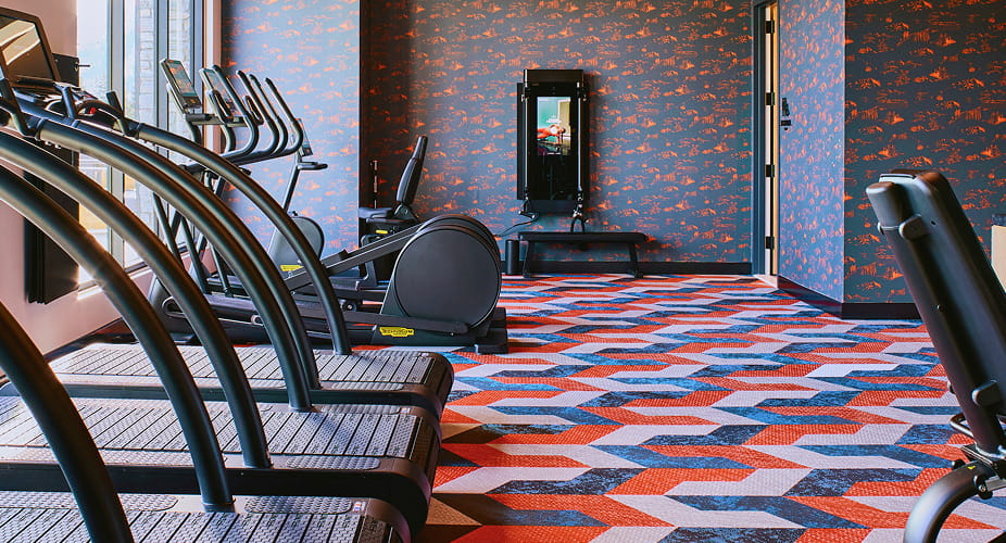 fitness center room