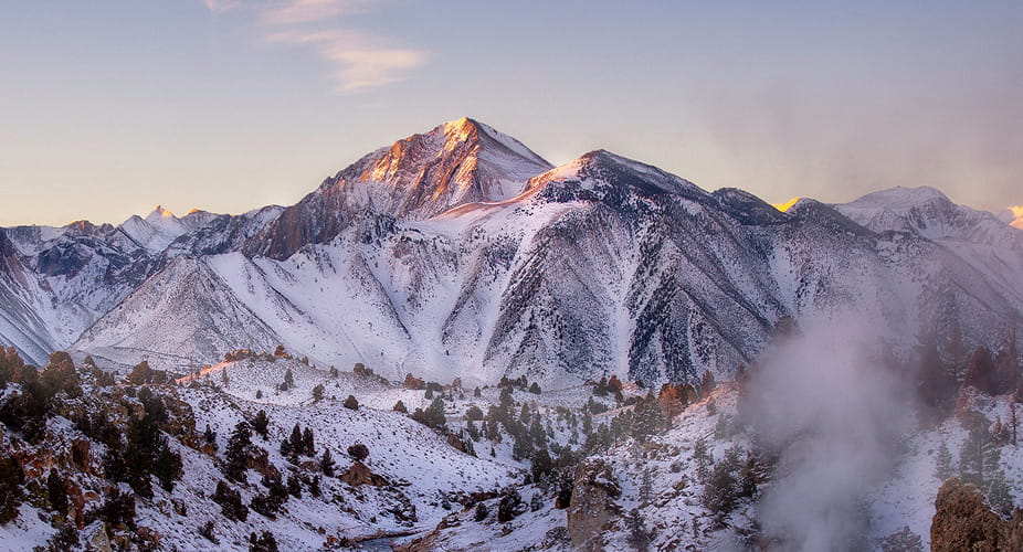 mammoth mountain in winter