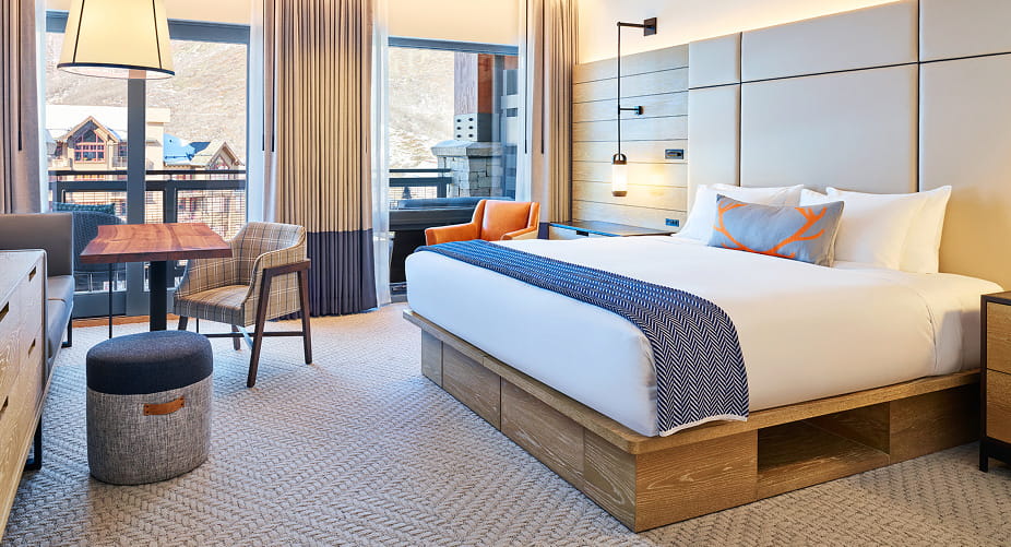 guestroom at limelight snowmass