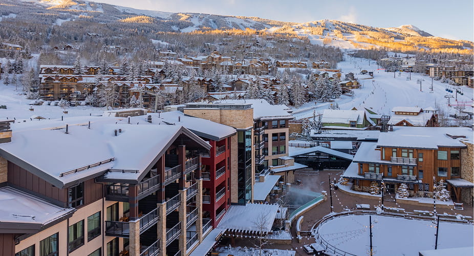 aerial of snowmass village