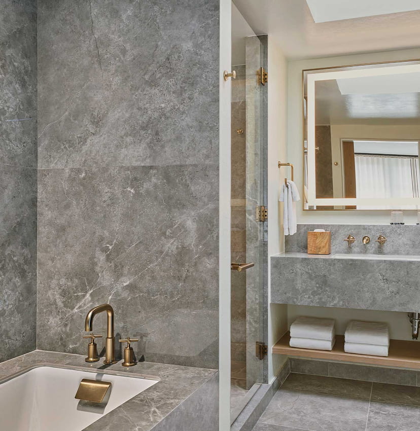 bathroom in guestroom