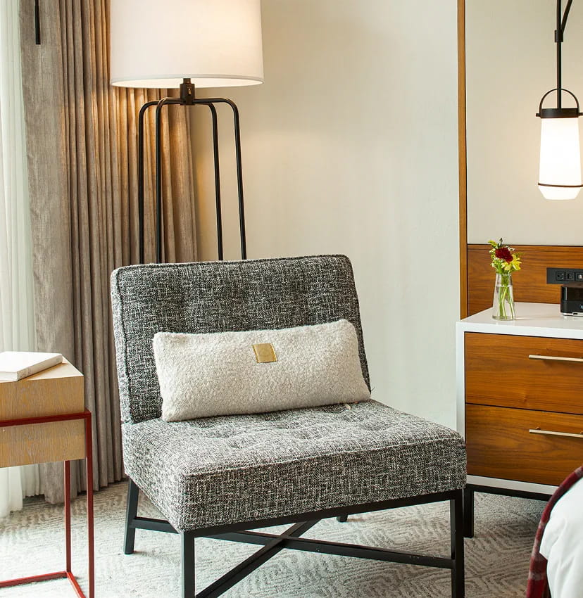 accent chair in room