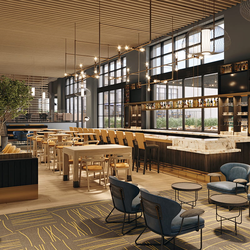 lobby bar area