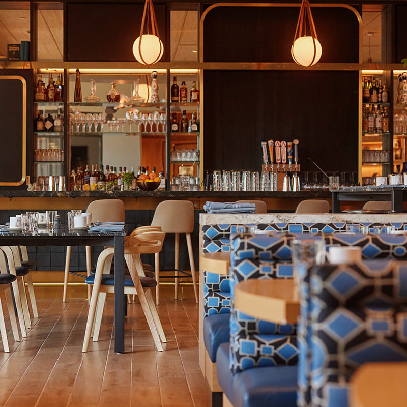 inside dining area of ajax