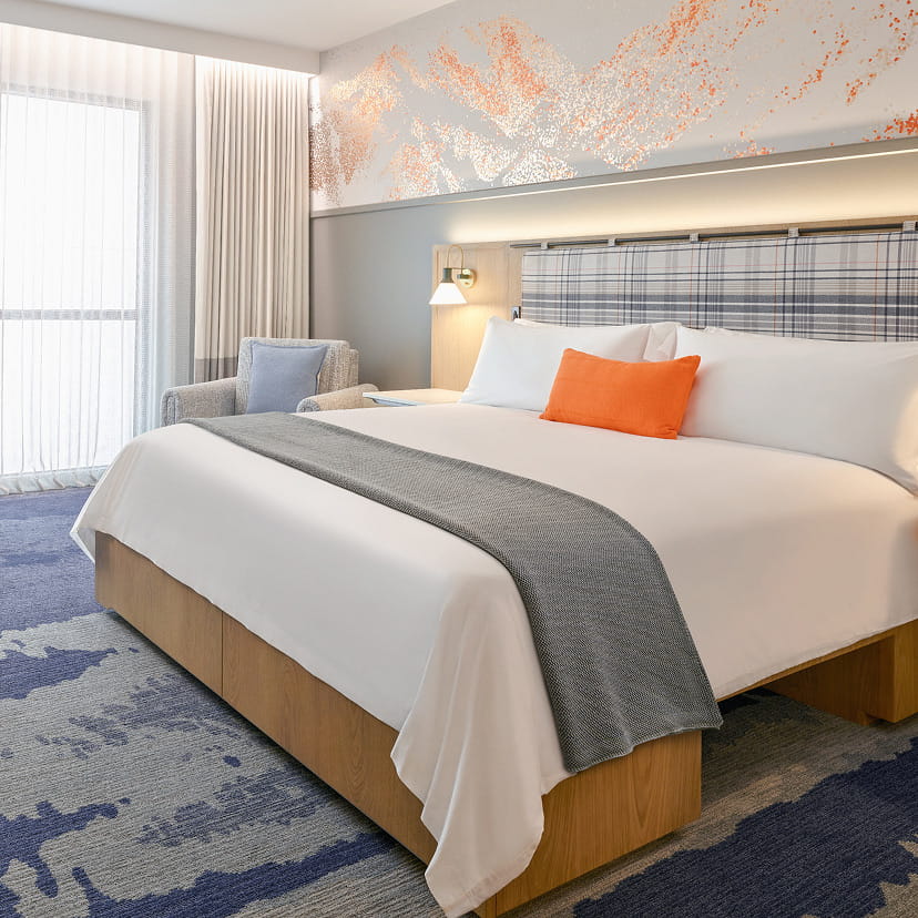 bed in guestroom