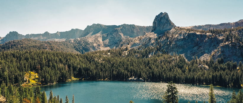 alpine lake in the sierras
