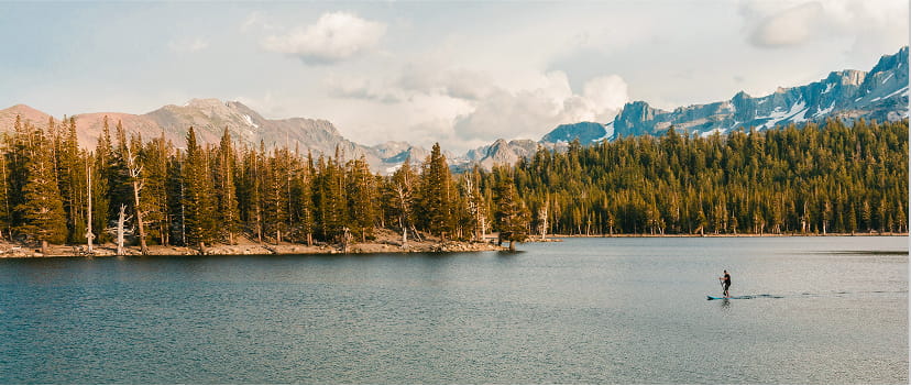 mountain lake in eastern Sierras