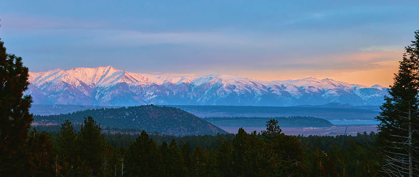 sierra mountains from hotel