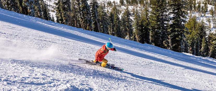 skier on mountain