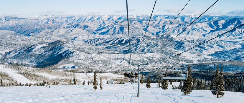 view of snowmass from lift