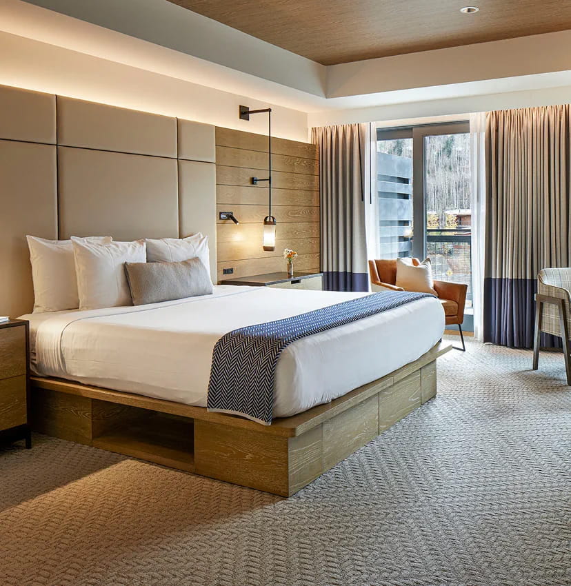 bed in guestroom