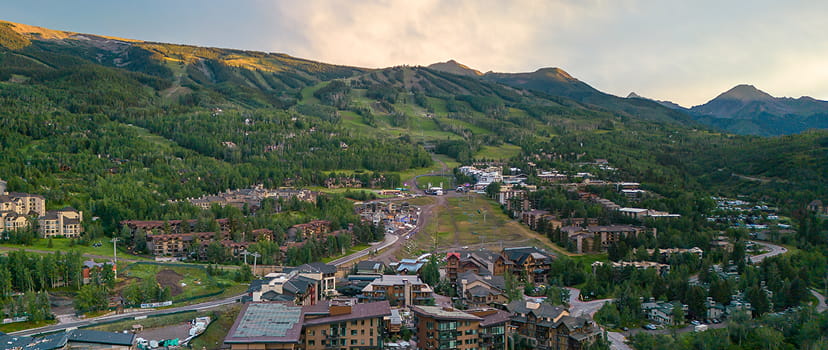 snowmass base village in the summer