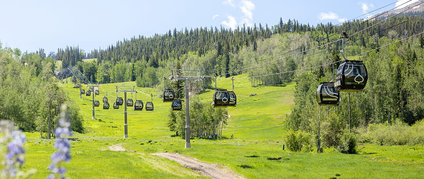 snowmass gondola in the summer