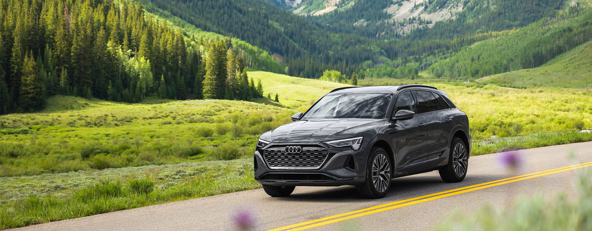 car in mountains