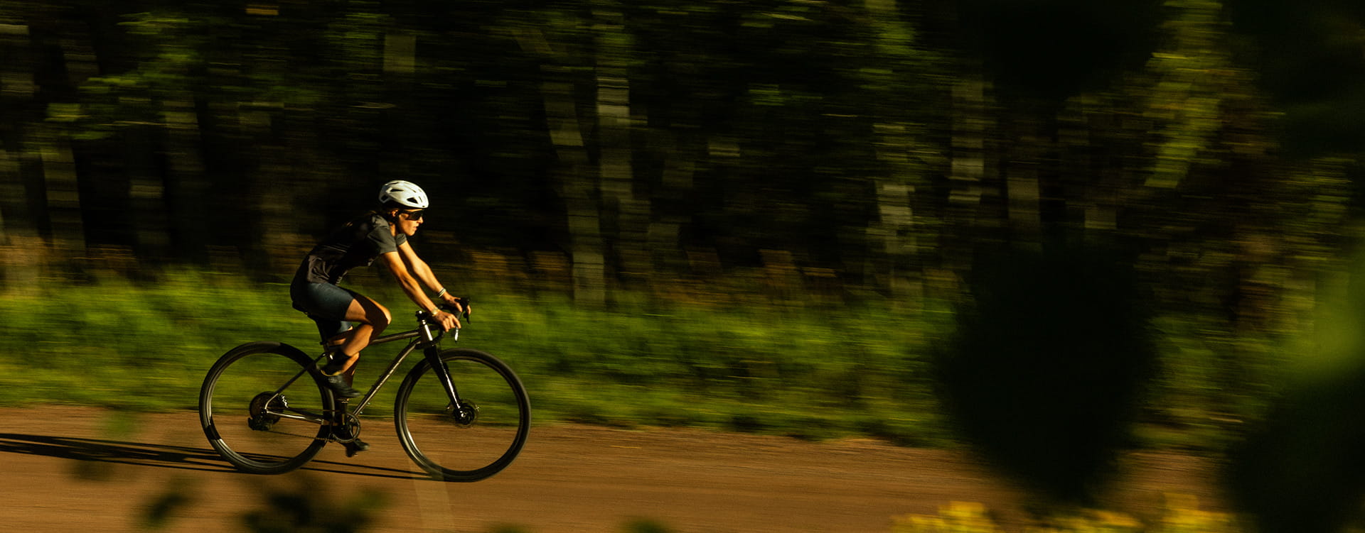 person riding gravel bike
