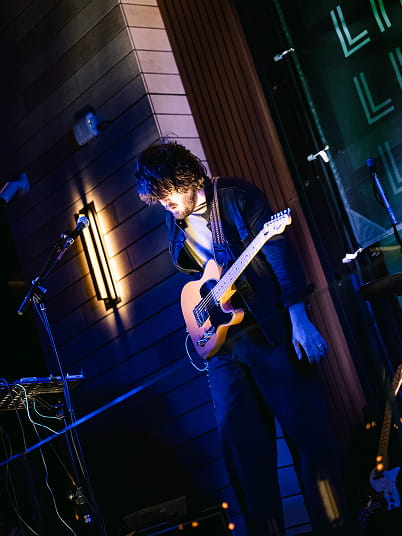 guy playing guitar