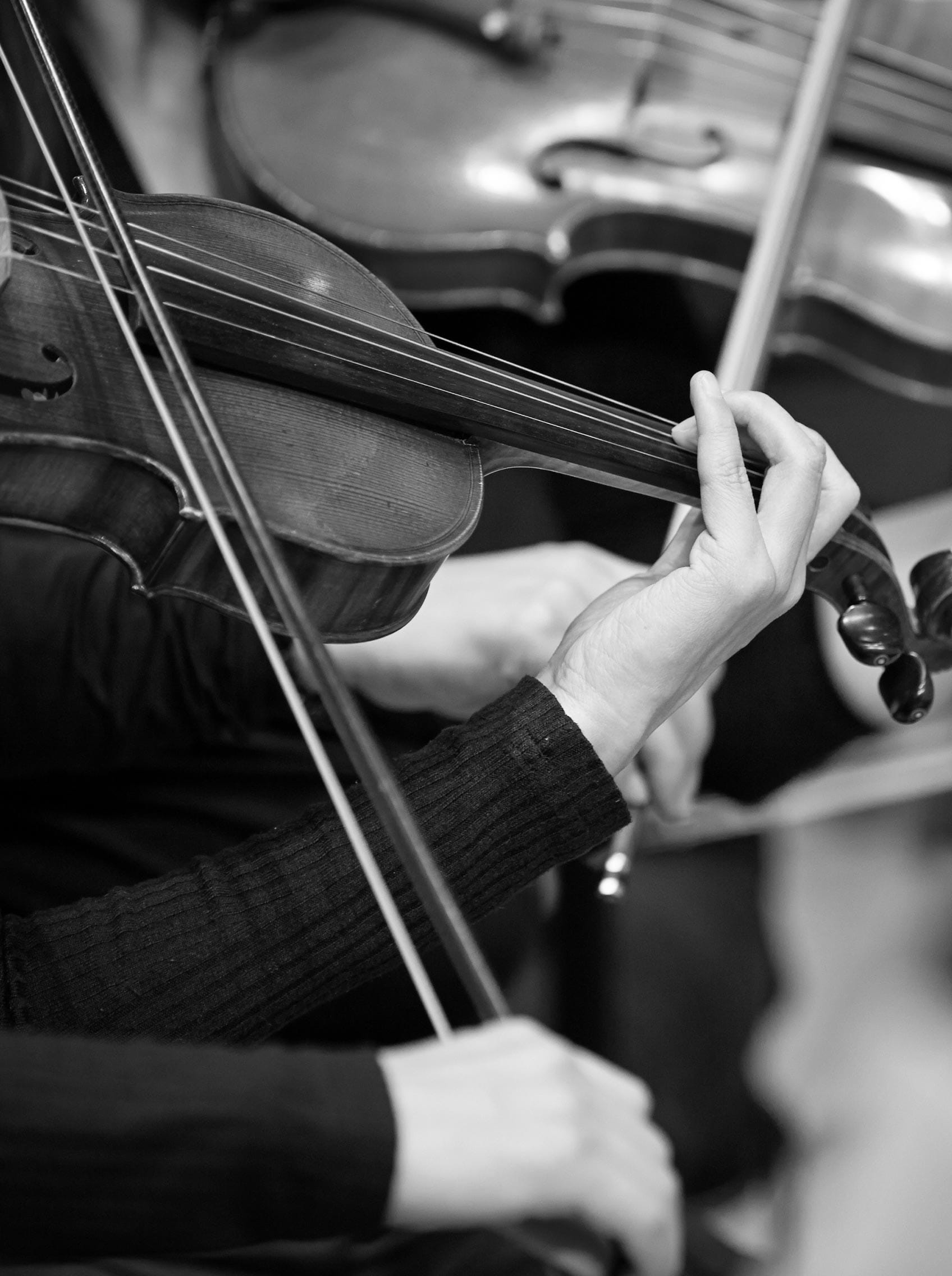 person playing violin