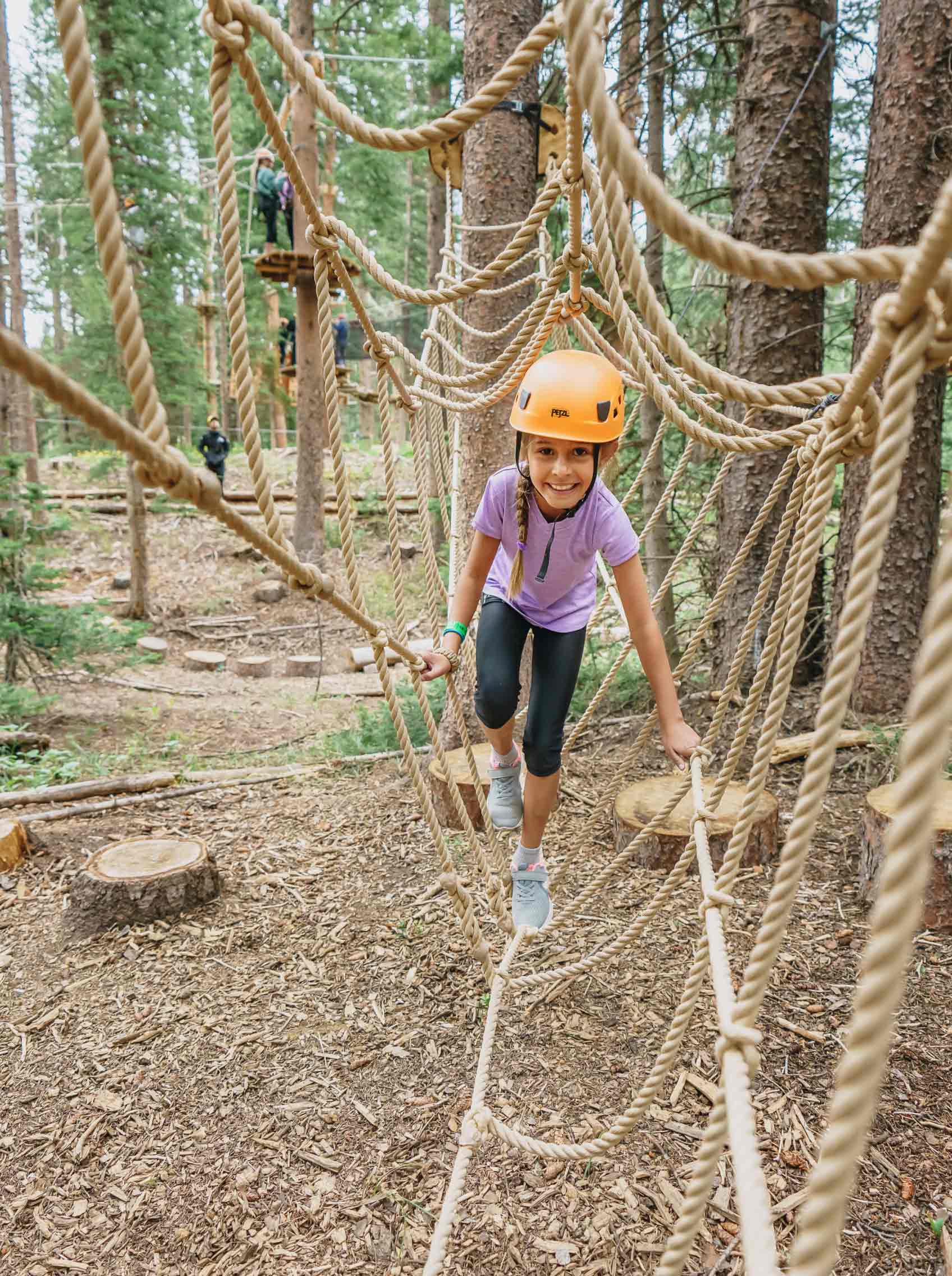 kid playing in lost forest