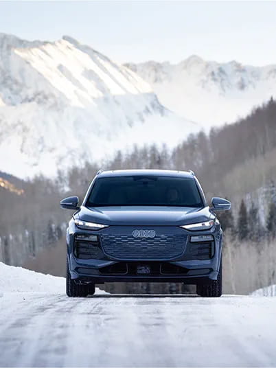 audi car in winter
