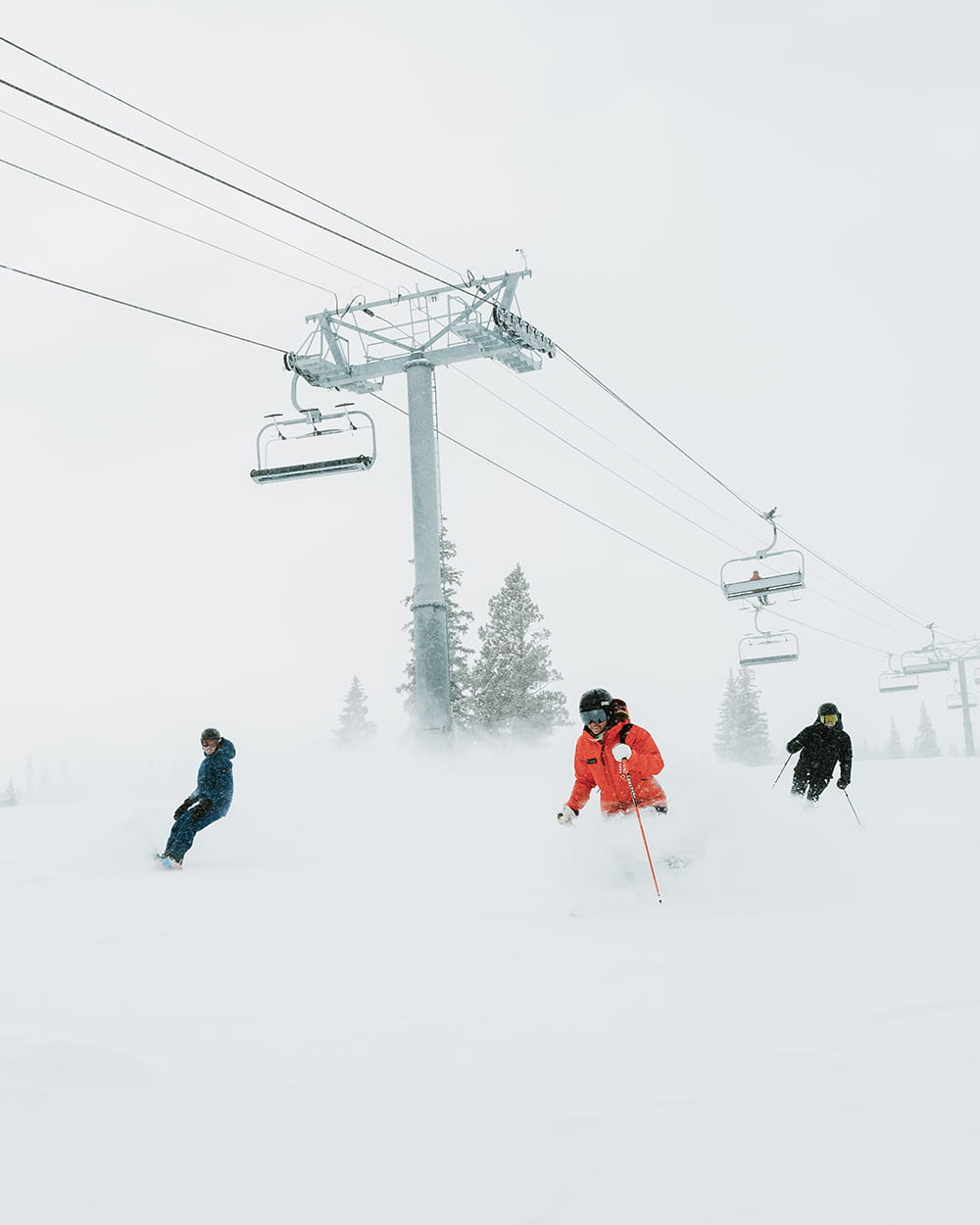 ski lesson on snowmass mountain