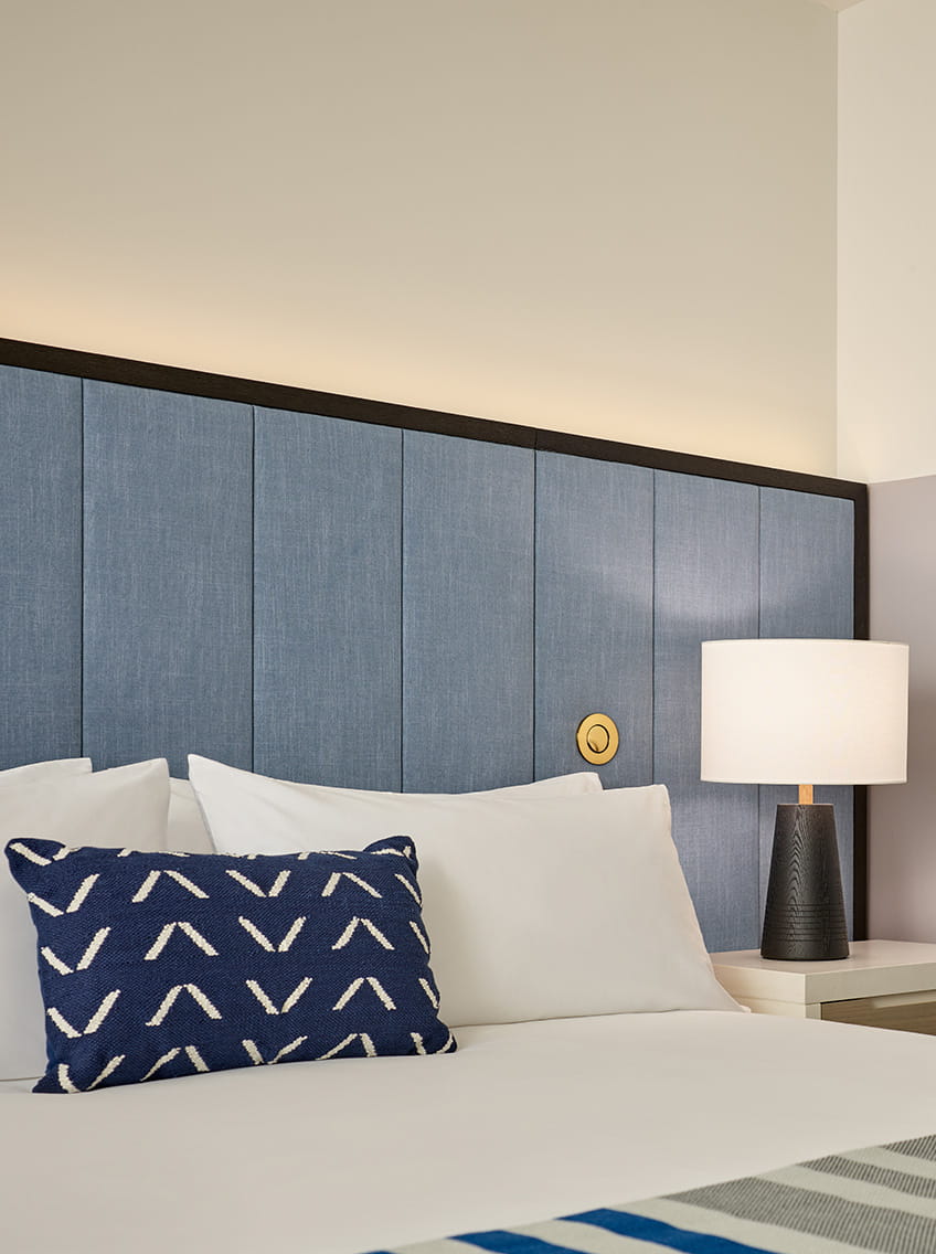 bed in guestroom